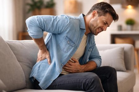 personne-assise-douleur-ventre-salon