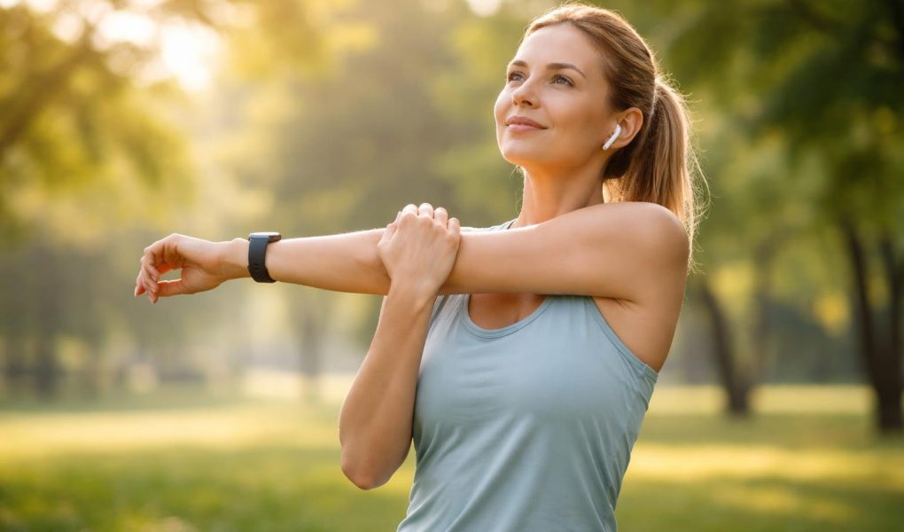 personne-tenue-sport-etirement-parc