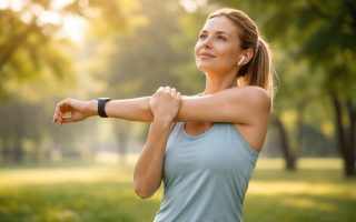 personne-tenue-sport-etirement-parc