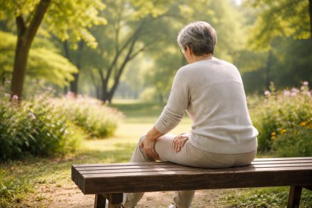 personne-banc-parc-arbres-fleurs