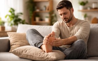 homme-canape-massage-pied-plantes