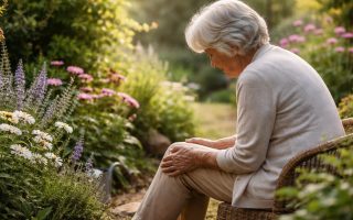 personne-senior-jardin-fleurs-matin