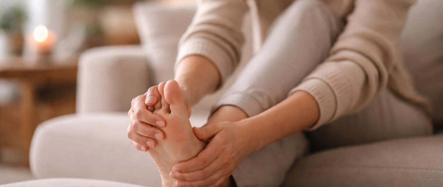 personne-masse-pied-salon-flou