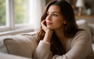 femme-pensive-canape-lumiere-naturelle