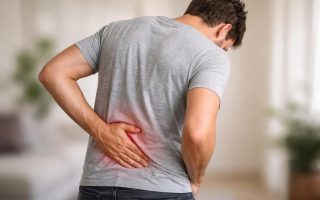 personne-dos-main-abdomen-douleur