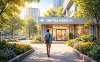 batiments-modernes-arbres-personne-centre-medical