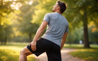 homme-sport-etirement-parc-verdoyant