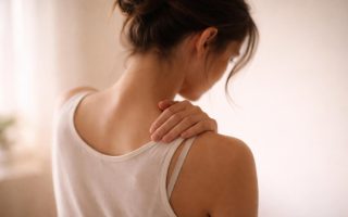 personne-dos-touchant-omoplate-reflexion